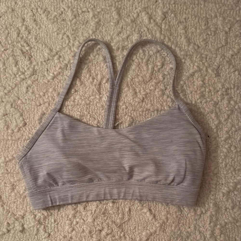 Lululemon Gray Flow Y Bra